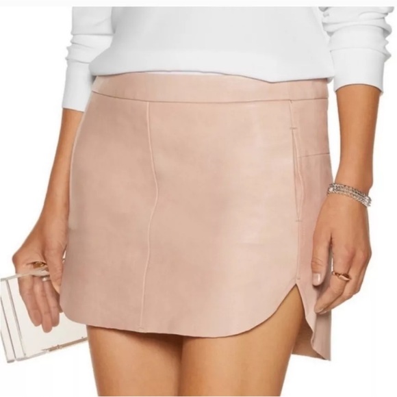 MASON Baseball Mini Skirt Blush Pink - Picture 1 of 16